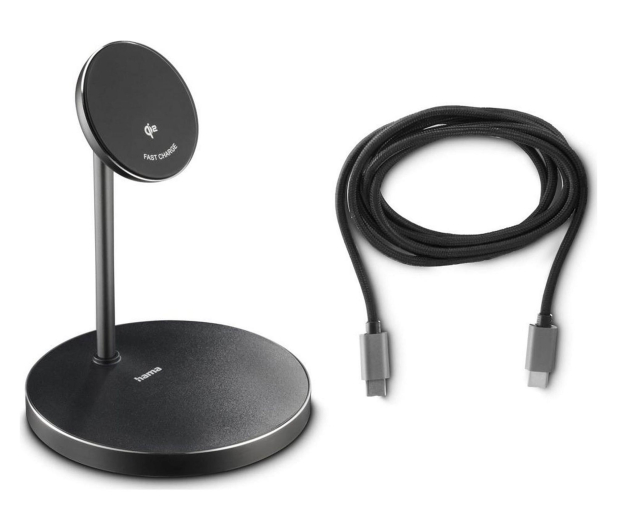 Hama ŁADOWARKA INDUKCYJNA STAND Qi2 FAST CHARGE 15W CZARNA - 1548495 - zdjęcie 4